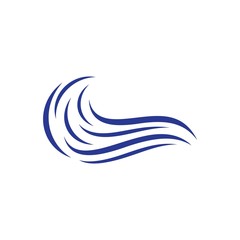 Wave logo template vector icon