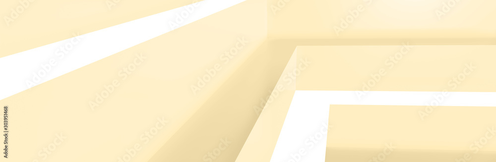 Poster abstract background, light yellow futuristic architecture concept geometrical lines, creating space 