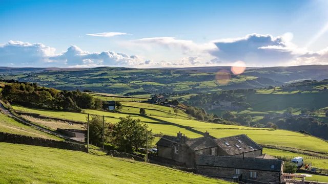 4K Timelapse of Yorkshire dales in summer