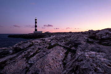 lighthouse at sunset