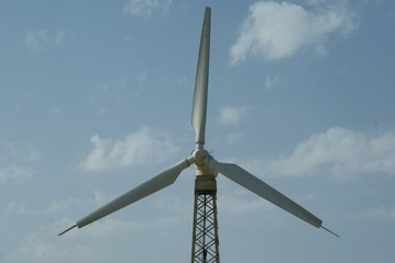 large size wind generator on three blades.