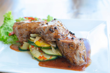 sirloin with pepper, Spanish cuisine