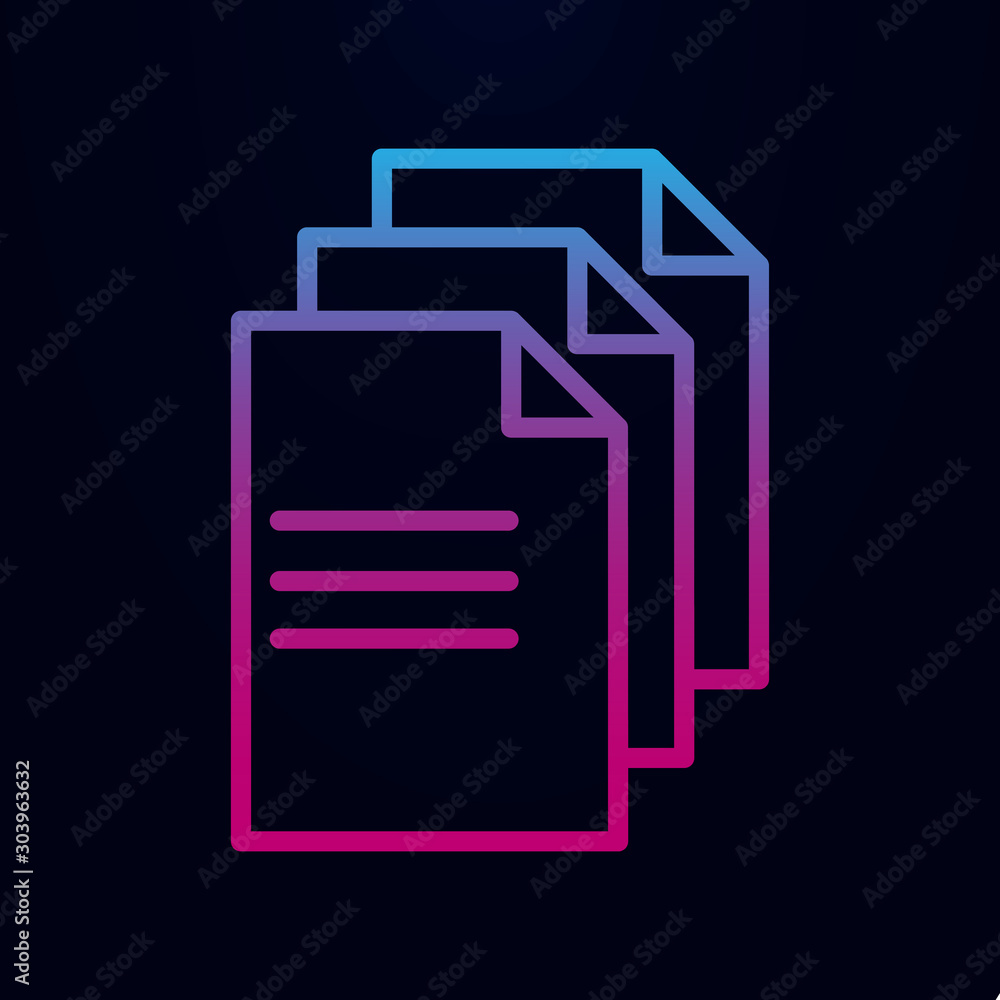 Poster line note paper nolan icon. simple thin line, outline vector of finance icons for ui and ux, website