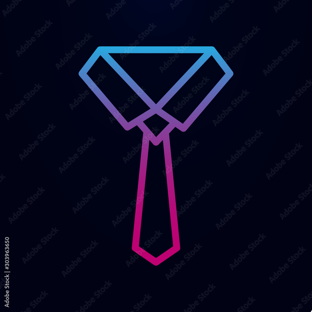 Aufkleber line tie nolan icon. simple thin line, outline vector of finance icons for ui and ux, website or mob