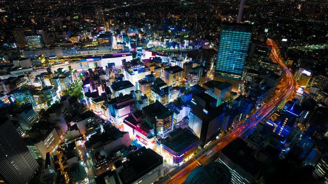 東京夜景　タイムラプス　池袋　Nov.2019 躍動する大都会
