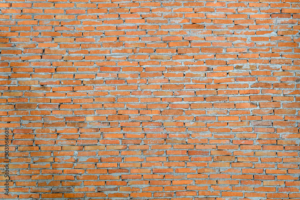 Poster red brick wall texture design. empty red brick background for presentations and web design. a lot of