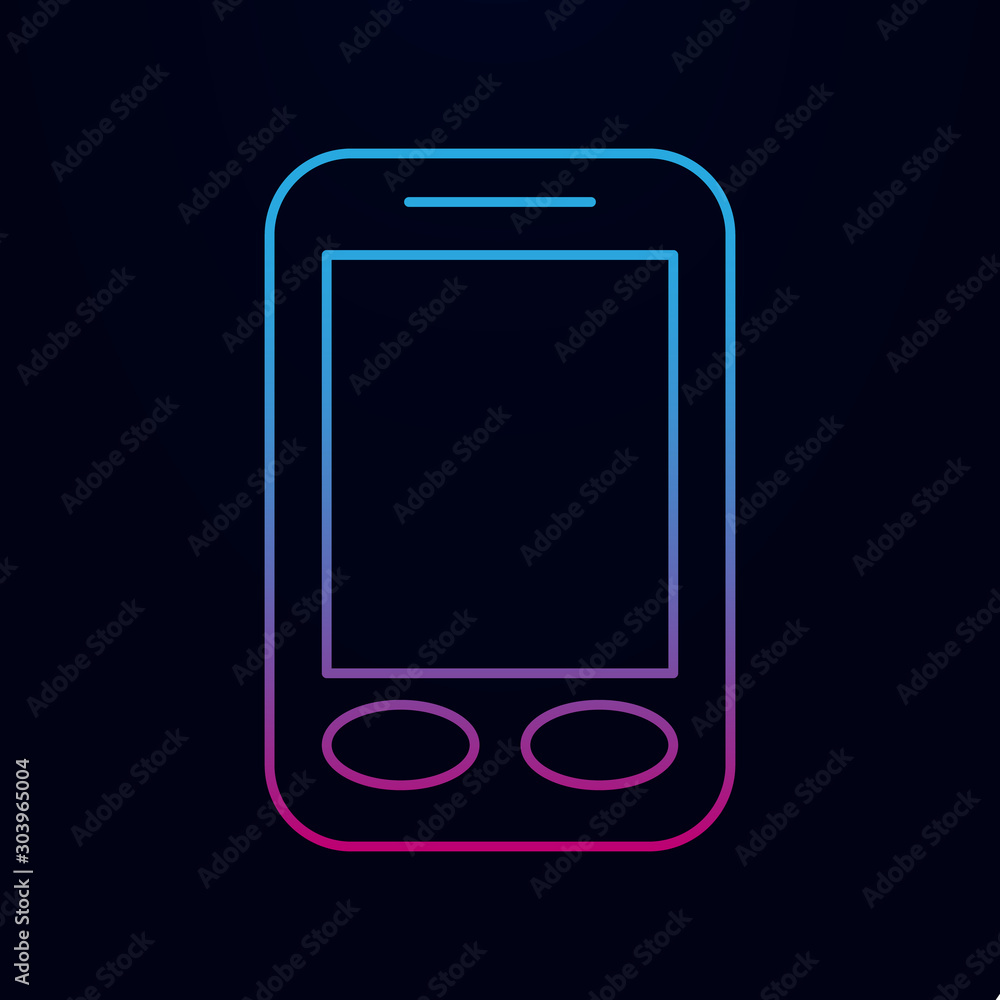 Poster generation of smart phones nolan icon. simple thin line, outline vector of generation icons for ui a