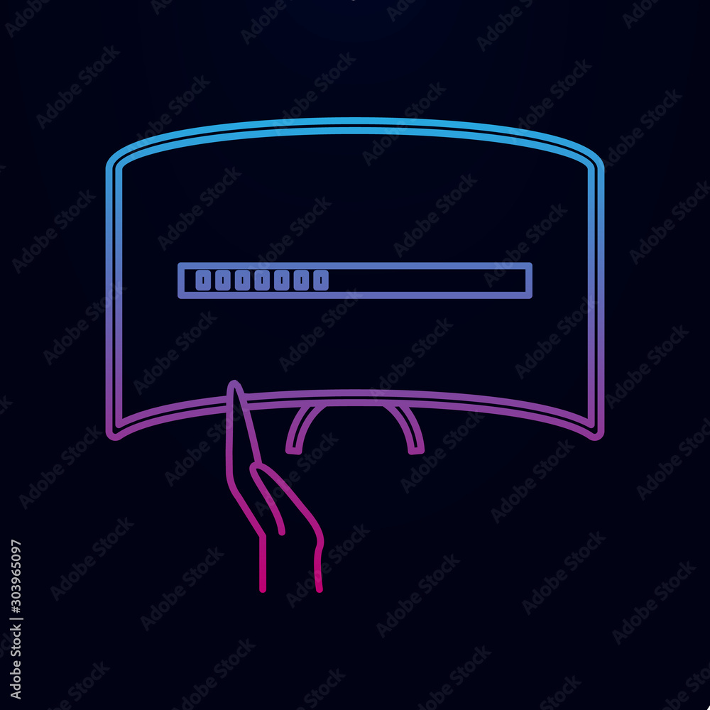 Poster generation of tvs nolan icon. simple thin line, outline vector of generation icons for ui and ux, we