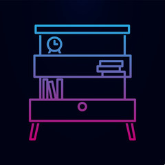 Chest of drawers nolan icon. Simple thin line, outline vector of household icons for ui and ux, website or mobile application