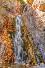 Fototapeta na wymiar Waterfalls in Glacier Park