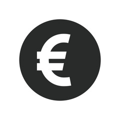 euro currency icon vector design illustration