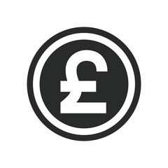 pound currency icon vector design illustration