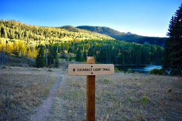 Cataract Lake in the Gore Mountain Range of Colorado