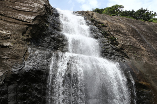 kutralam waterfall in Tamil Nadu India.