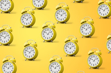 Retro alarm clock on   background