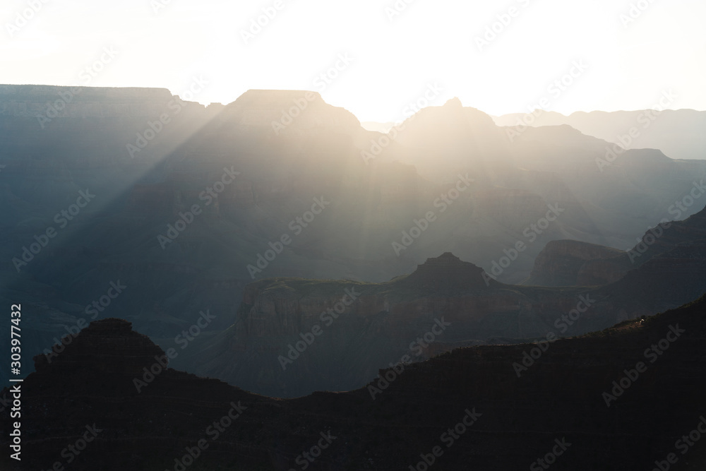 Poster taking in the grand canyon