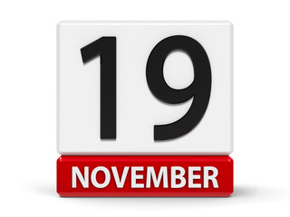 Cubes calendar 19th November