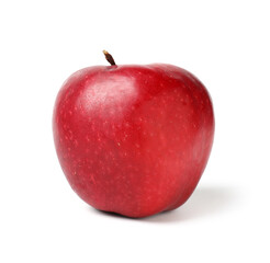 Fresh ripe apple on white background