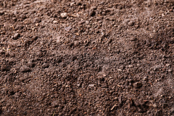 Brown soil texture as background
