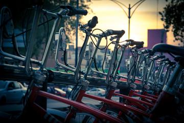 Paradero de bicicletas compartidas