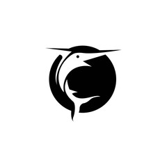 fish logo template vector icon