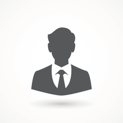Male avatar icon suitable for info graphics, websites and print media and interfaces. User vector of man in business suit Businessman icon.