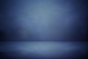 Abstract dark blue template background. Picture can used web ad. blank copy space dark gradient wall for art work design.