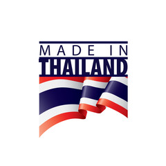 Thailand flag, vector illustration on a white background