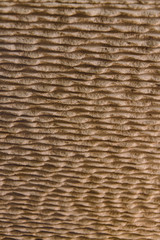 Texture of sandstone wall in wave shape, selective focus, vintage filter