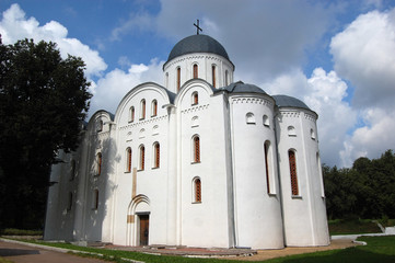 Russian orthodox cathedral in historical Russian town of Chernigov, Ukraine. 