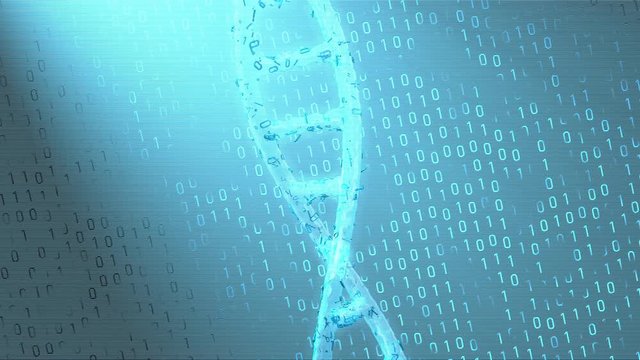 Genetic algorithm technology concept animation.