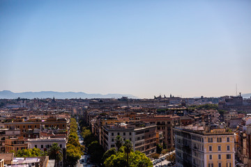 View to the city of Rome