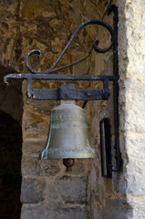 Fototapeta premium Decorative bell, the Castle of Vêves, outside the village of Celles, in the province of Namur, Belgium, Europe