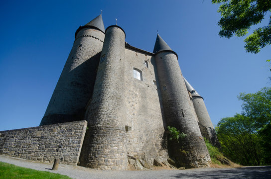 The Castle of V&ecirc;ves, outside the village of Celles, in the province of Namur, Belgium, Europe