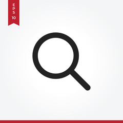 Search vector icon, simple sign for web site and mobile app.