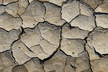 Cracked into chaotic pieces the surface of the earth