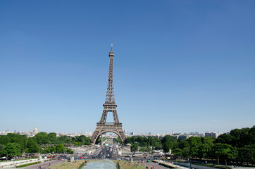 Fototapeta na wymiar PARIS, FRANCE, EUROPE, July 2019, Tourist at Eiffel Tower