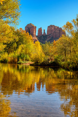Cathedral Rock Reflections in Pond