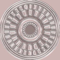 Rosegold Seamless Repeating Pattern Tile