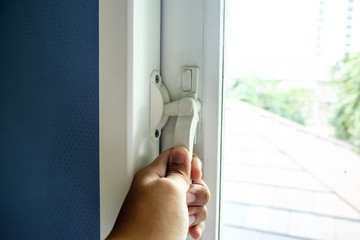 Unlocking the windows for fresh air