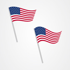 United states of america flag vector