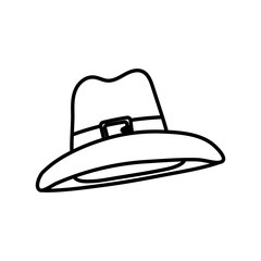 happy thanksgiving day pilgrim hat accessory thick line