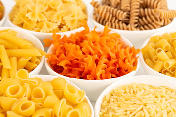 Various kind of pasta