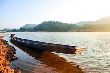 boat on the lake