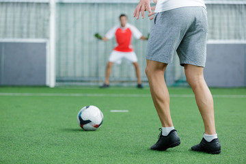 goal for futsal and handball in a sports hall