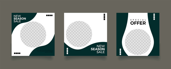 Unique Editable modern Social Media banner Template.Promotional web banner for social media. Elegant sale and discount promo. Fashion and lifestyle blog templates, web banners