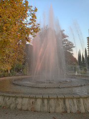 Evening fountain