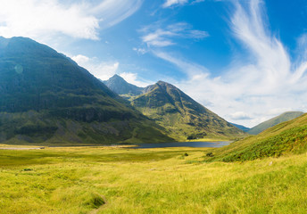 Fototapeta premium Summer in Scotland highlands, United Kingdom
