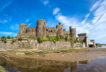 Fototapeta na wymiar Conwy Castle in Wales