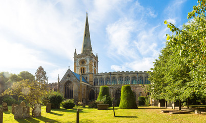 Fototapeta na wymiar Holy Trinity Church in Stratford upon Avon
